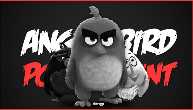 《愤怒的小鸟》卡通3D大电影精美PPT模板